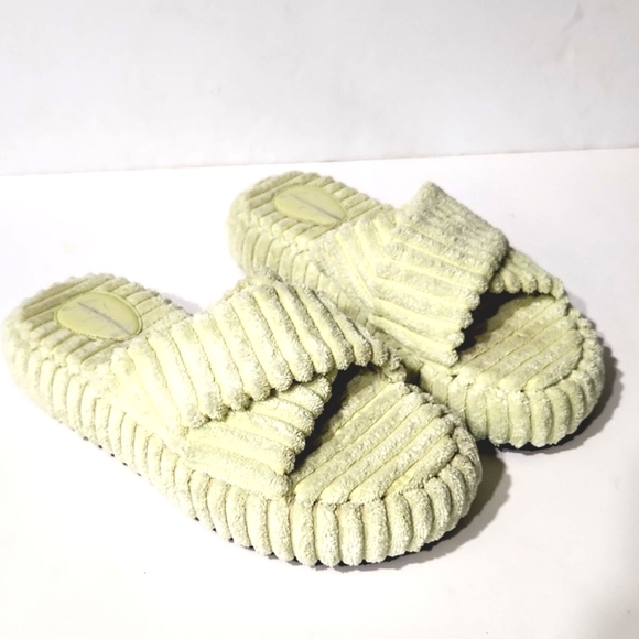 NEW Free People Two Days in Ibiza Key Lime Terry Cloth Platform Sandals Size 9.5 - Picture 7 of 13